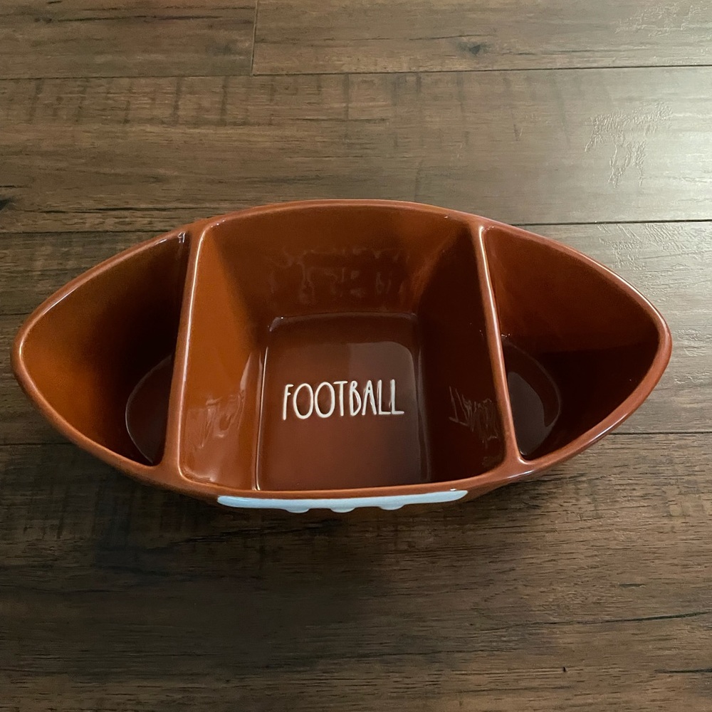 Rae Dunn brand new football snack dip bowl!